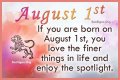 Famous birthdays for August 1