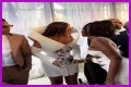 Nigerian singer, Tems spotted at the star-studded Roc Nation pre-grammy brunch with Jay-Z and Beyonce (video)